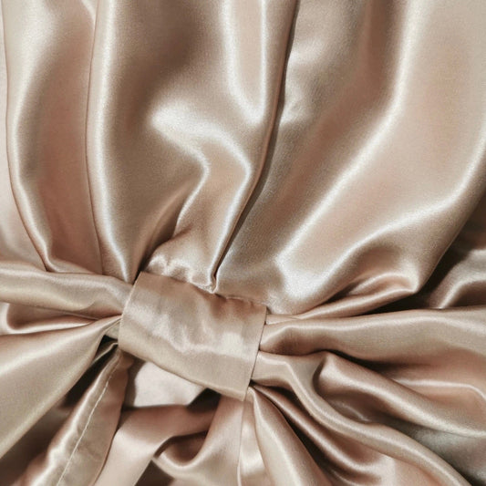 Organic Silk Hair Turban - Champagne-1