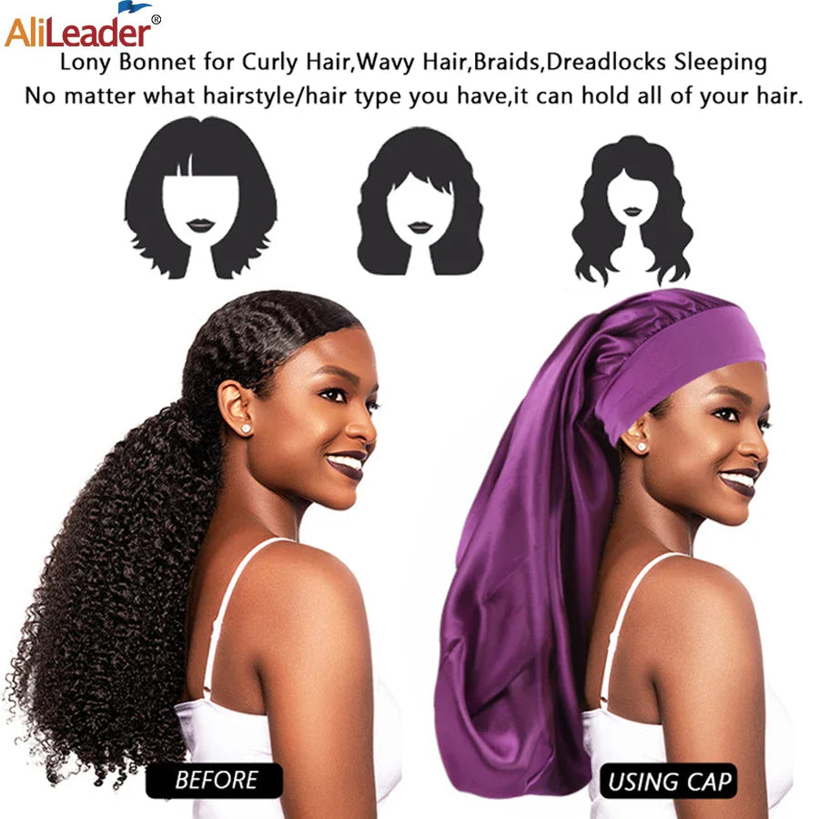 Luxurious Silk Bonnet for  Hair Care-2