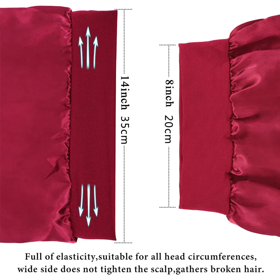 Luxurious Silk Bonnet for  Hair Care-3