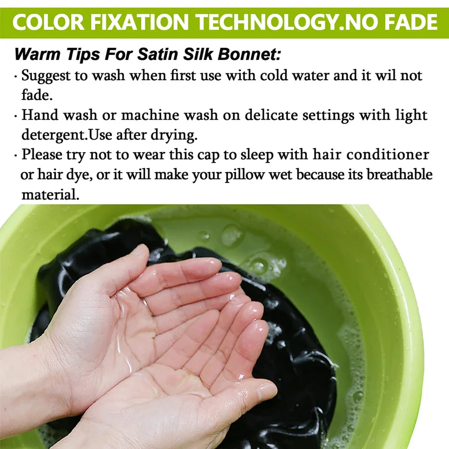 Luxurious Silk Bonnet for  Hair Care-4