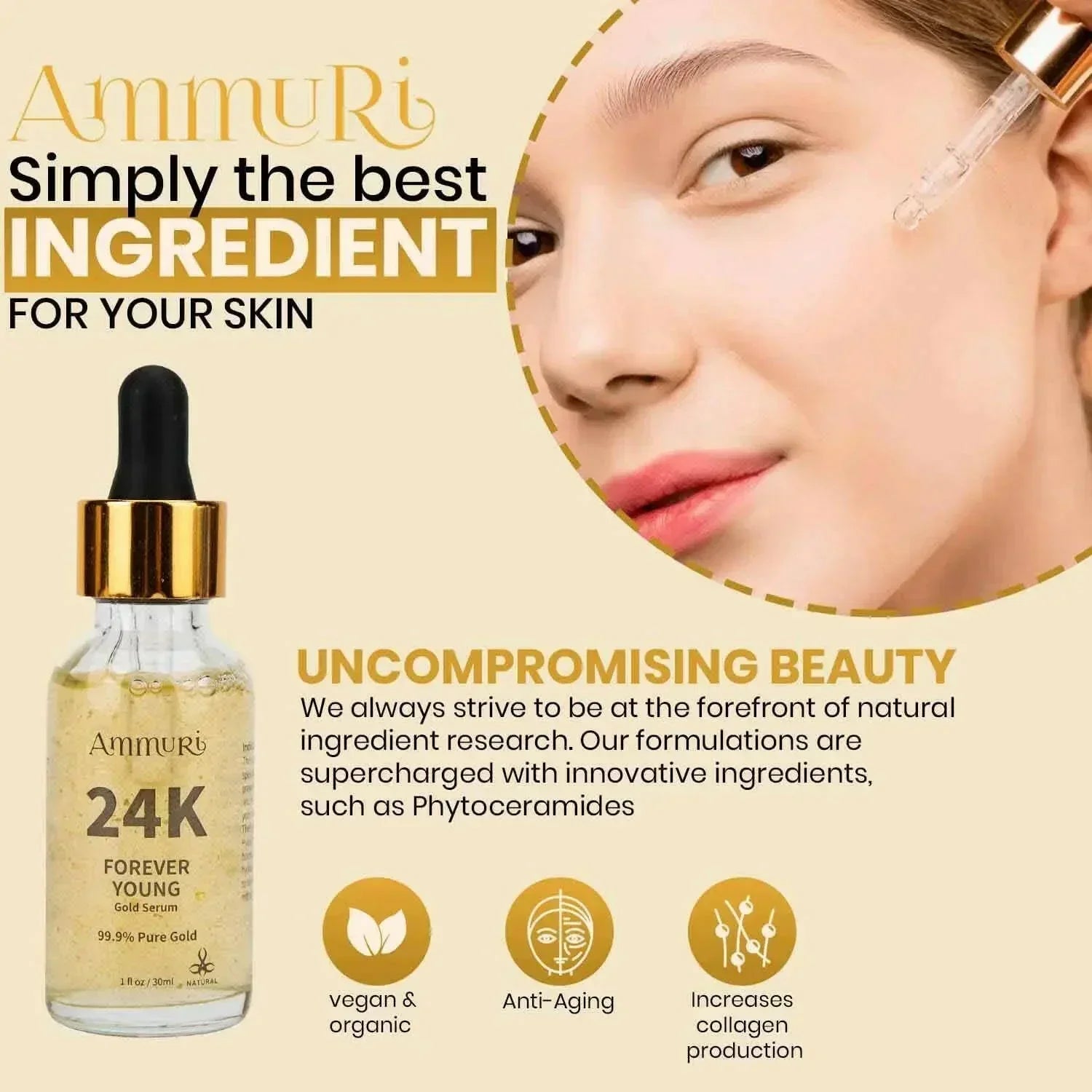 Ammuri 24K Gold Face Serum – Radiance & Anti-Aging Boost-2
