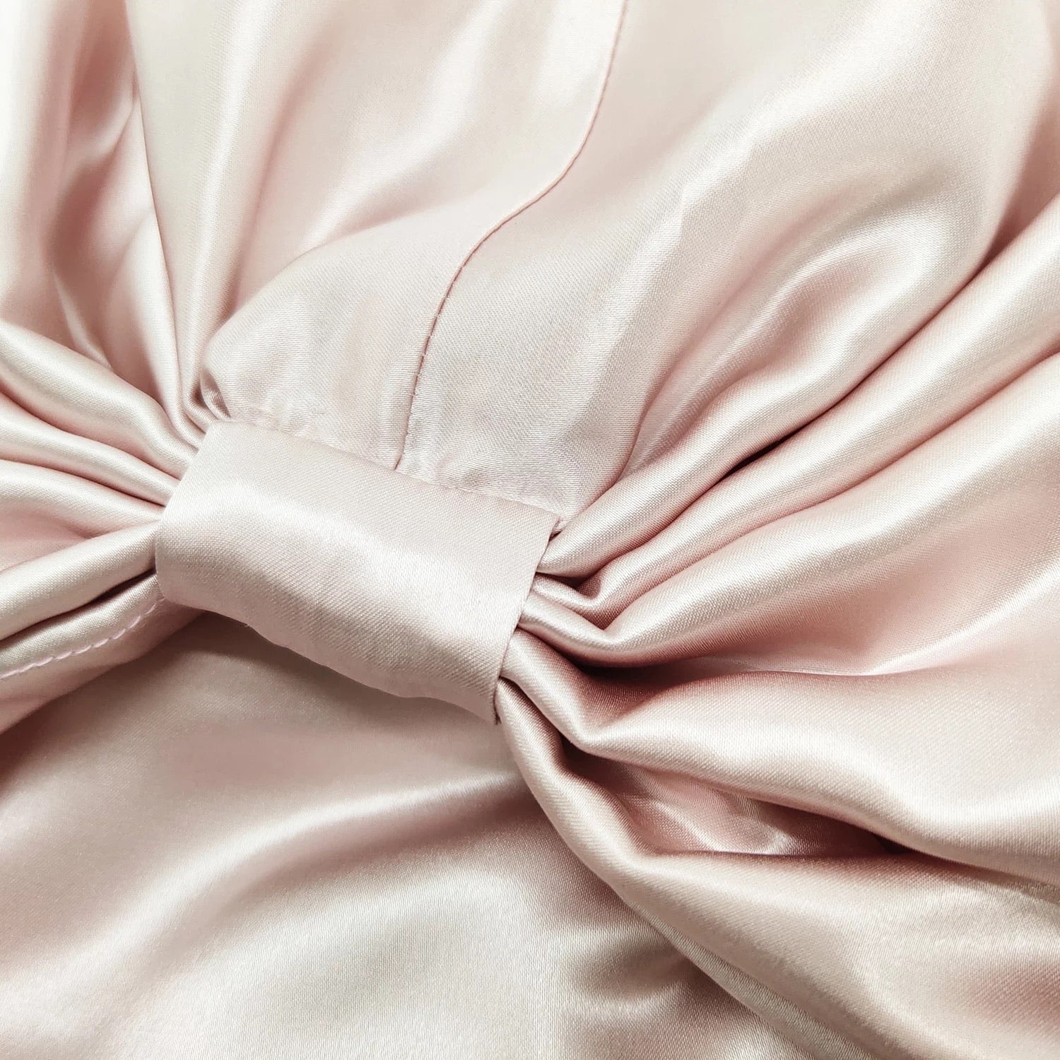 Organic Silk Hair Turban - Pink-3